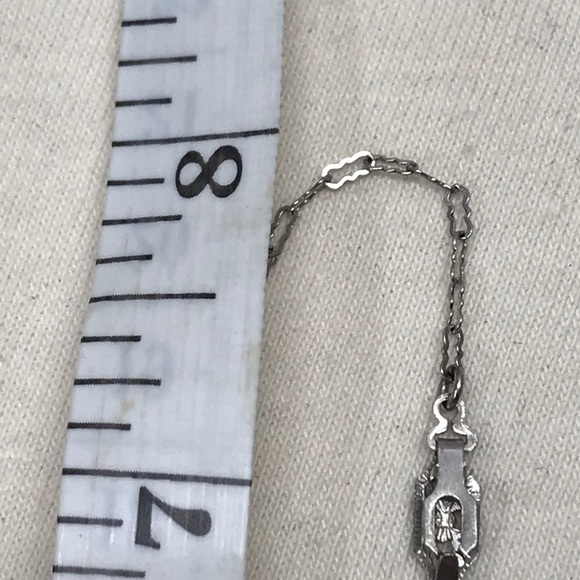 Antique Genuine Sterling Silver Shell Large Cameo Necklace Artist Signed 19c - Picture 14 of 14